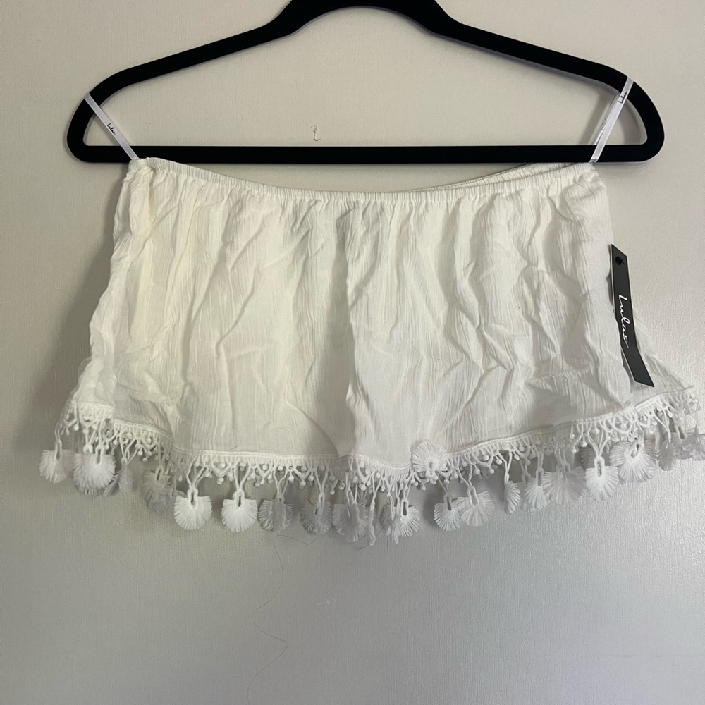 NWT Lulu’s strapless bandeau top, size S